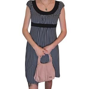 Y2k Empire Waist Dress Cap Sleeve Geoffrey Beene Sport Size S